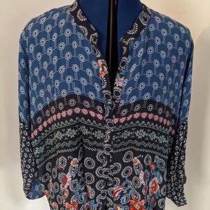 Beautiful Johnny Was floral print top